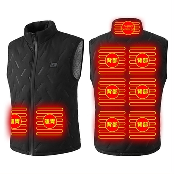 Vesta termică – căptușită cu fleece, umplutură din bumbac, unisex, buzunare cu fermoar, tiv drept