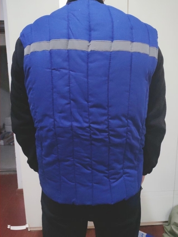 Vesta din bumbac căptușită pentru mină, izolație groasă, fără glugă, croială lejeră