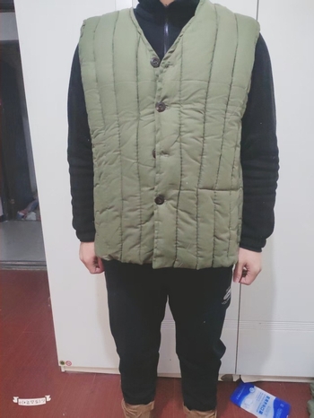 Vesta din bumbac căptușită pentru mină, izolație groasă, fără glugă, croială lejeră