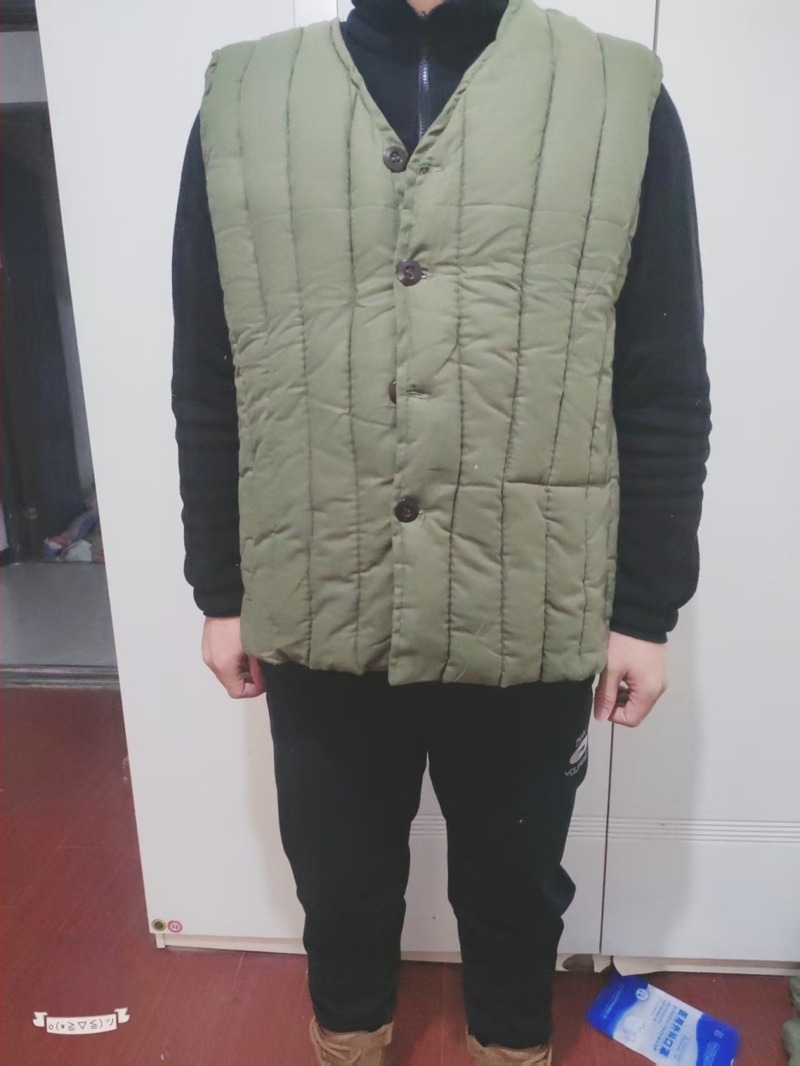 Vesta din bumbac căptușită pentru mină, izolație groasă, fără glugă, croială lejeră