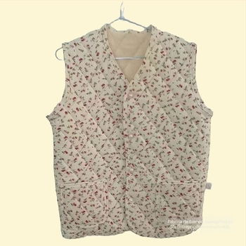 Vesta de iarnă pentru femei, țesătură Rayon, umplere din lână, guler în V, închidere cu un nasture, lungime 50–65 cm, Iarna 2025