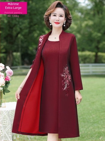 Set de rochie din două părți, colecția de toamnă (Poliester 95%+, Toamnă 2023, set din două piese)