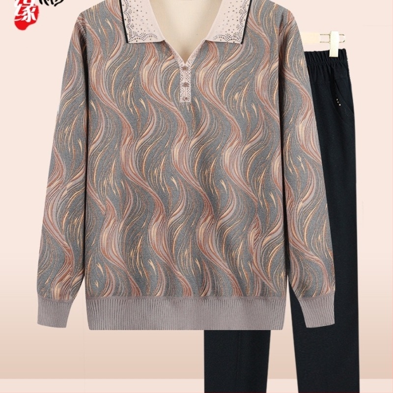 Top polo pentru femei cu mânecă lungă, stil literar retro, amestec PVC 30–50%, primăvara 2025