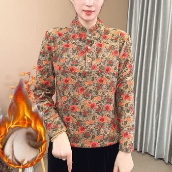 Tricou din poliester cu mânecă lungă, model 3D, croială lejeră, guler semi-turtleneck, glugă, stil casual, fără călcare