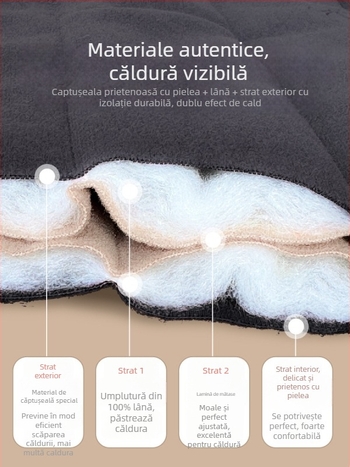 Geacă călduroasă din lână-pamăză pentru bărbați în vârstă, căptușită cu fleece, gros și cald, guler înalt, croială strânsă, închidere cu nasturi, mai multe buzunare, îmbrăcăminte de iarnă