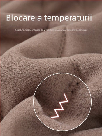 Geacă călduroasă din lână-pamăză pentru bărbați în vârstă, căptușită cu fleece, gros și cald, guler înalt, croială strânsă, închidere cu nasturi, mai multe buzunare, îmbrăcăminte de iarnă