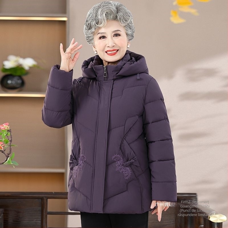 Jachetă scurtă din bumbac pentru femei, lungime standard 50–65 cm, guler polo, umplutură din bumbac, material poliester cu elastan