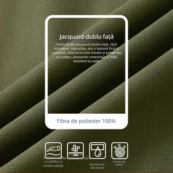 Geacă sport pentru bărbați cu guler înălțat și fermoar, buzunare multiple, impermeabilă, rezistentă la vânt și la umiditate, respirantă, personalizare logo