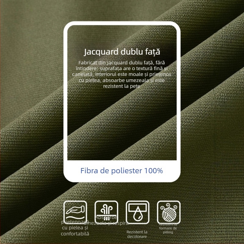 Geacă sport pentru bărbați cu guler înălțat și fermoar, buzunare multiple, impermeabilă, rezistentă la vânt și la umiditate, respirantă, personalizare logo