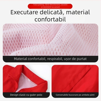 Vesta cu model diamantat, fermoar, croială lejeră, poliester 100%