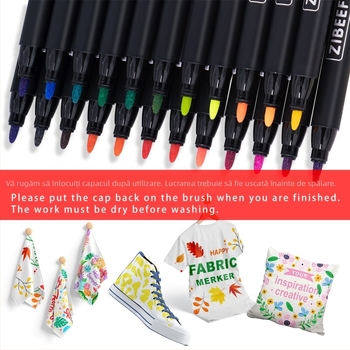 Marker de pânză Guangna 3610 pentru DIY haine și pantofi din pânză — impermeabil, rezistent la decolorare, Platinum brand