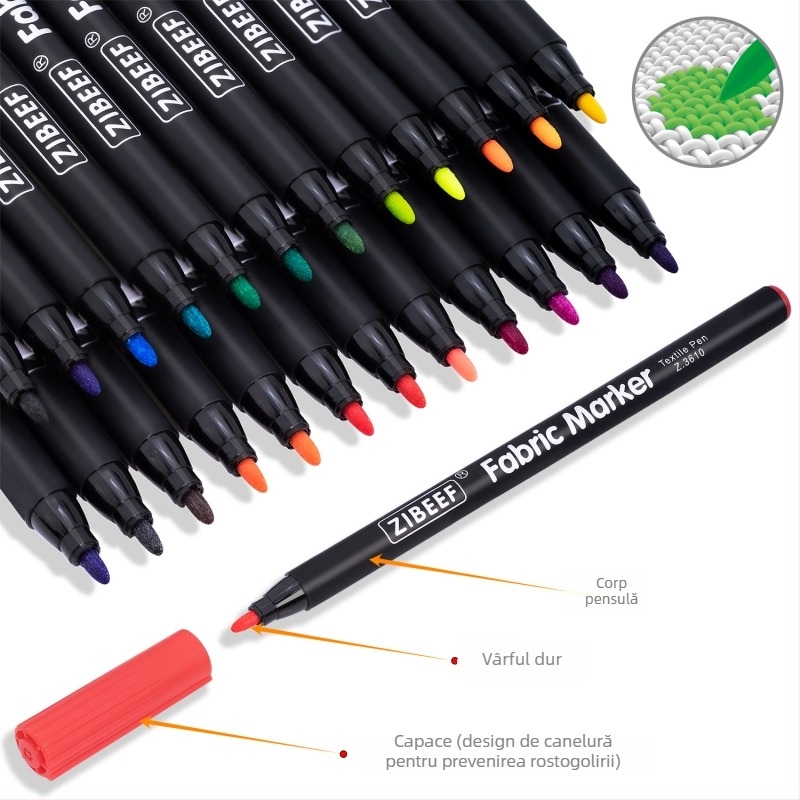 Marker de pânză Guangna 3610 pentru DIY haine și pantofi din pânză — impermeabil, rezistent la decolorare, Platinum brand