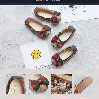 Pantofi de copii din canvas, stil coreean cu funda, talpă din tendon de vită, partea superioară din canvas, căptușeală din piele sintetică, model cu litere, primăvară-toamnă, vârste 1–12 ani