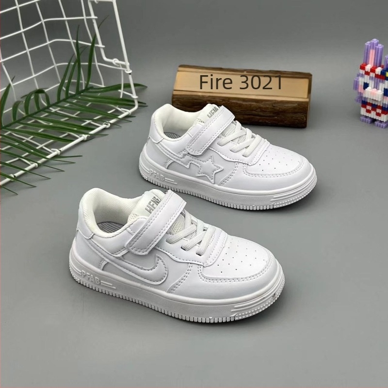 Adidași pentru copii cu talpă groasă, partea superioară din PU sintetic, talpă joasă, respirabili, unisex pentru 4–12 ani