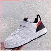 Adidași sport unisex pentru copii, închidere Velcro, partea superioară din piele de vită în două straturi, talpă din cauciuc