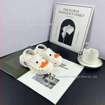 Pantofi de plajă pentru copii din EVA, unisex, fără căptușeală, stil Cartoon Paradise, talpă antiderapantă, 4–16 ani