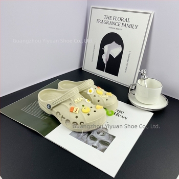 Pantofi de plajă pentru copii din EVA, unisex, fără căptușeală, stil Cartoon Paradise, talpă antiderapantă, 4–16 ani