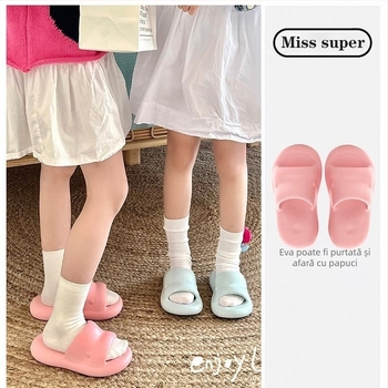 Șlapi pentru copii EVA, EVA partea superioară și talpa EVA, uscare rapidă, impermeabile, stil coreean