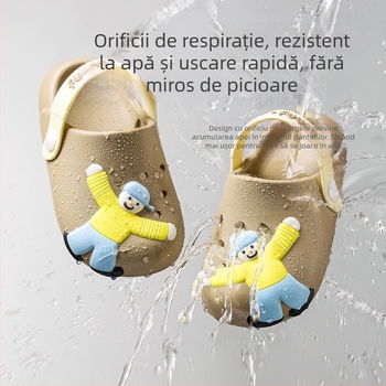 Sandale pentru copii cu EVA pe partea superioară, unisex, vârste 2–6 ani, fără căptușeală