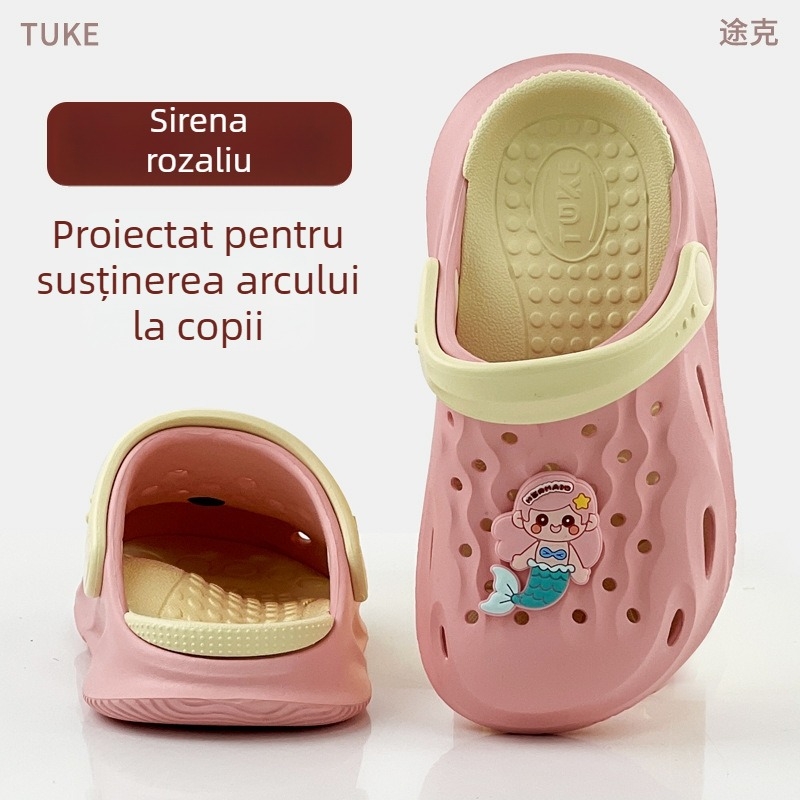 Sandale pentru copii din EVA — Cartoon Paradise, unisex, 4–16 ani, Brand Tuke, Origine: Quanzhou, Fujian