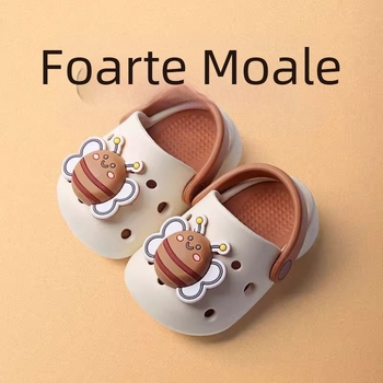 Pantofi de plajă pentru copii, cu partea superioară din EVA, pentru vârstele 2–5 ani, fără căptușeală, stil Cartoon Paradise