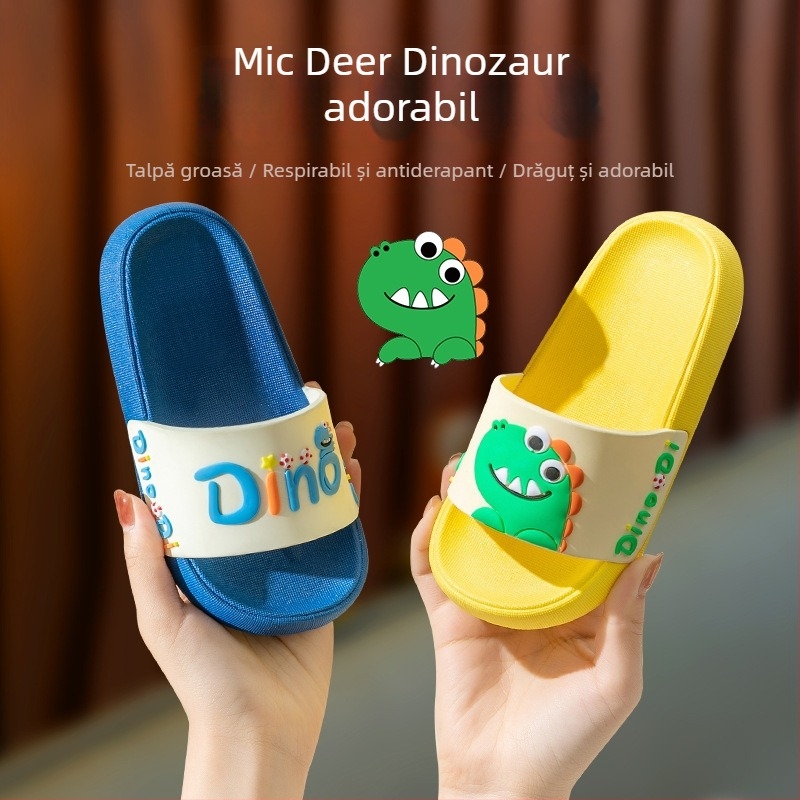Papuci de copii - Model desen animat, partea superioară PVC și talpă PVC, antiderapant, vară