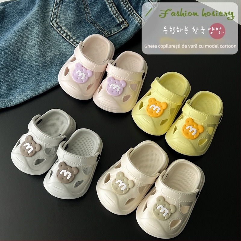 Sandale pentru copii în stil Crocs pentru vară, partea superioară EVA și talpa EVA, pentru vârste 1–6 ani