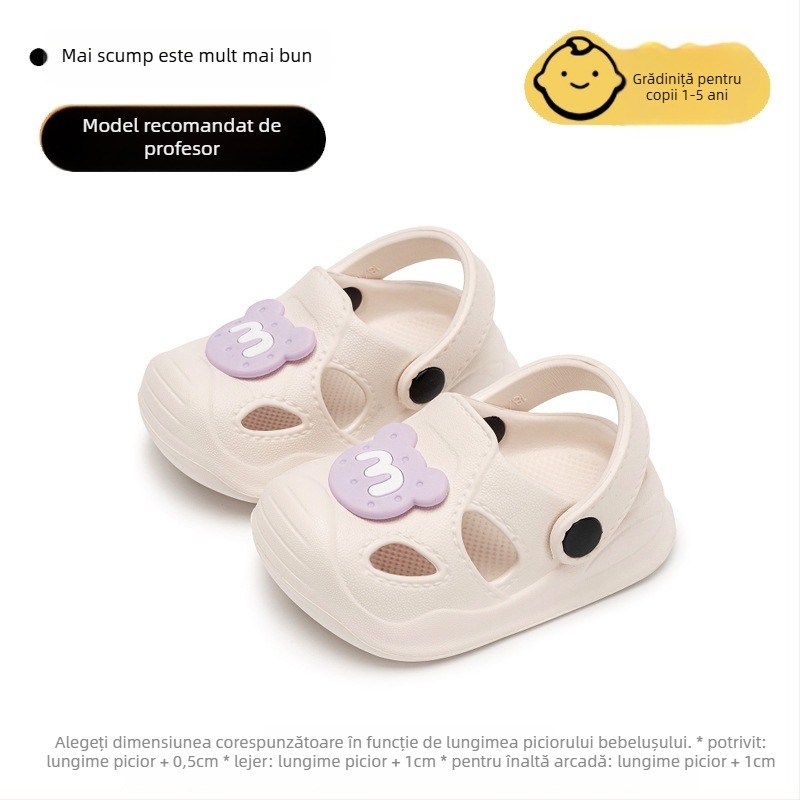 Sandale pentru copii în stil Crocs pentru vară, partea superioară EVA și talpa EVA, pentru vârste 1–6 ani