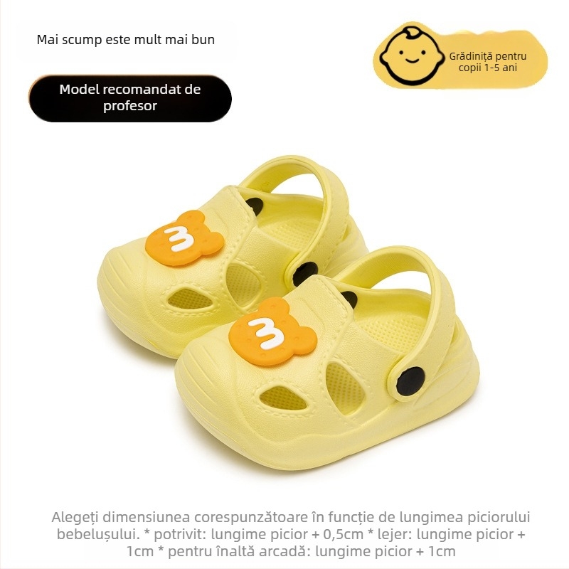 Sandale pentru copii în stil Crocs pentru vară, partea superioară EVA și talpa EVA, pentru vârste 1–6 ani