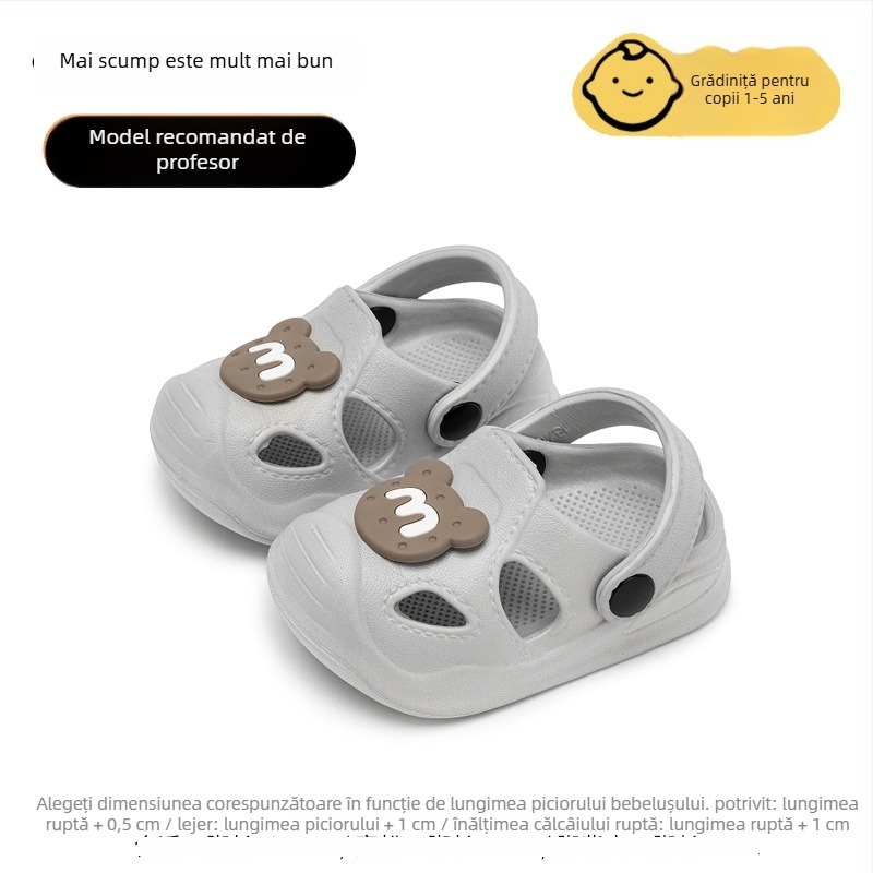Sandale pentru copii în stil Crocs pentru vară, partea superioară EVA și talpa EVA, pentru vârste 1–6 ani
