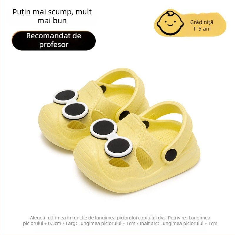 Sandale pentru copii în stil Crocs pentru vară, partea superioară EVA și talpa EVA, pentru vârste 1–6 ani