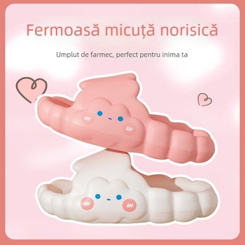 Papuci EVA de vară pentru fete, model nor, antiderapant, cu partea superioară EVA și talpa EVA, pentru copii între 4 și 12 ani