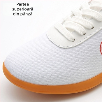Pantofi Tai Chi – Pantofi sport unisex din pânză pentru arte marțiale, talpă din tendon de vițel, anti-derapare, talpa joasă, vârf rotund