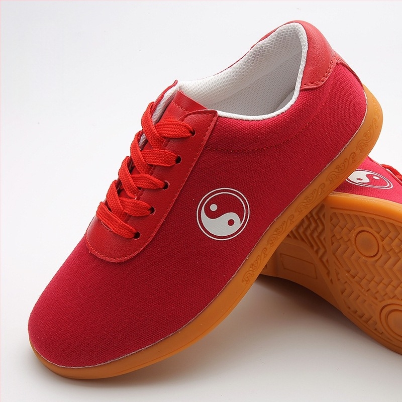 Pantofi Tai Chi – Pantofi sport unisex din pânză pentru arte marțiale, talpă din tendon de vițel, anti-derapare, talpa joasă, vârf rotund