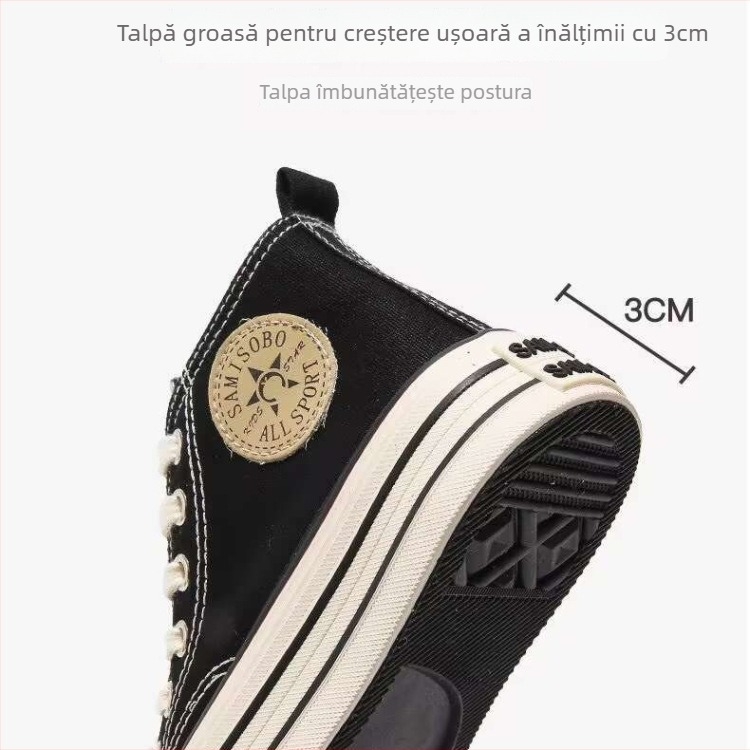 Pantofi sport pentru copii, cu partea superioară din denim, talpă din cauciuc, respirabili, casual