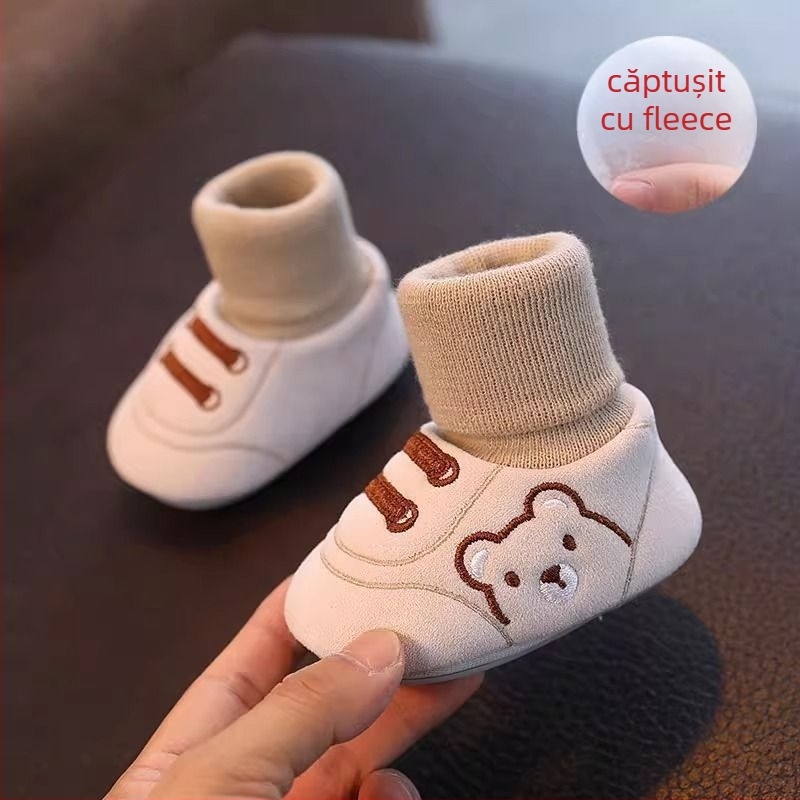 Pantofi pentru copii mici, unisex, partea superioară din bumbac, talpă moale, pentru 12–48 de luni