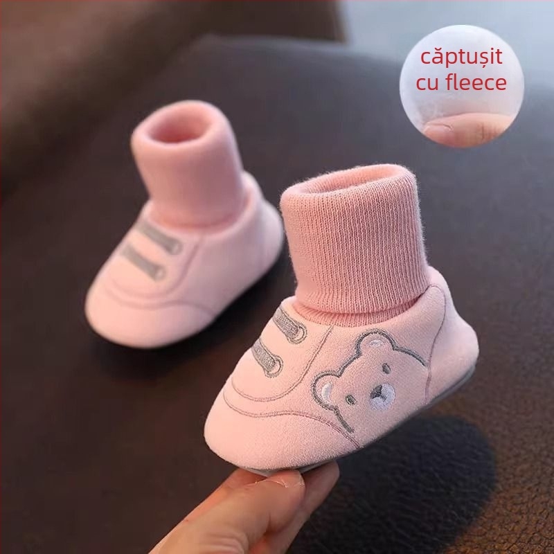 Pantofi pentru copii mici, unisex, partea superioară din bumbac, talpă moale, pentru 12–48 de luni