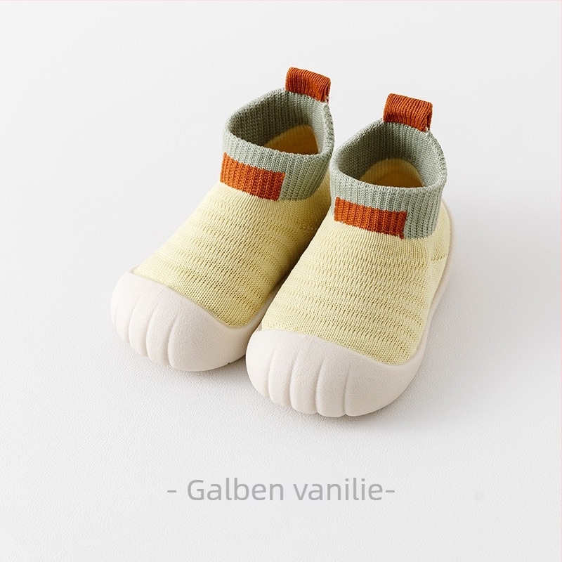 Pantofi-șosete pentru bebeluși Unisex, Înălțime înaltă, Talpă moale, Antiderapante, Respirabili (Partea superioară: Poliester; Vârsta: 12–36 luni)