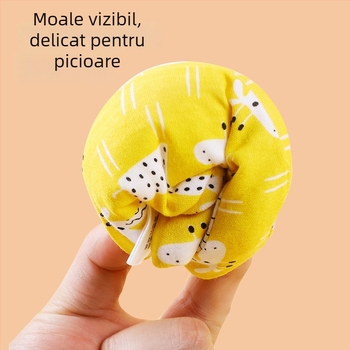 Pantofi pentru copii mici - Părți superioare din bumbac, Groși pentru iarnă/toamnă, Model desene animate, Curea elastică