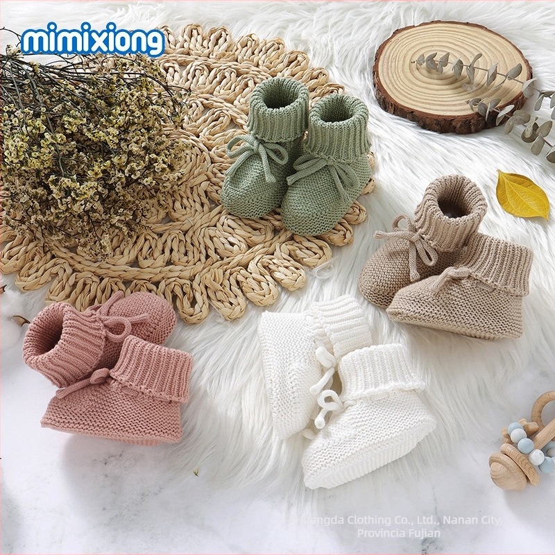 Pantofi-șosete pentru copii 12–36 luni, partea superioară tricotată, închidere elastică, unisex