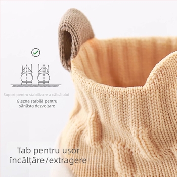 Pantofi pentru copii mici unisex, talpă antiderapantă, partea superioară din poliester, 12–36 luni