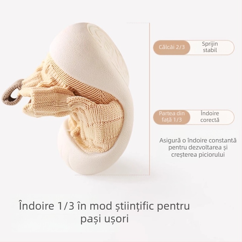 Pantofi pentru copii mici unisex, talpă antiderapantă, partea superioară din poliester, 12–36 luni