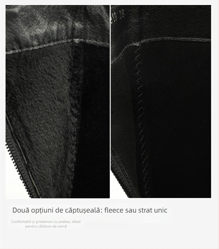 Ghete Martin pentru fete, glezna înaltă, fermoar lateral, piele microfibră, talpă din cauciuc; impermeabile, ușoare, antiderapante; potrivite pentru iarnă, primăvară și toamnă; pentru fete 4-16 ani.