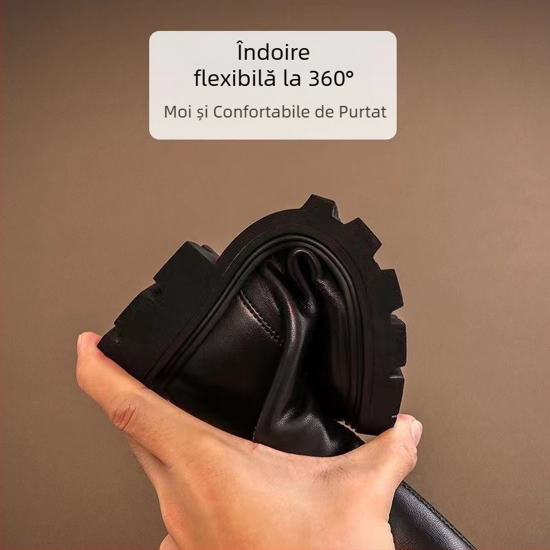 Cizme peste genunchi pentru fetițe, toamnă-iarnă 2025, botine înalte pentru copii, talpă moale, culoare solidă, căptușeală dublă din bumbac, piele microfibră, talpă din cauciuc, fermoar pe spate