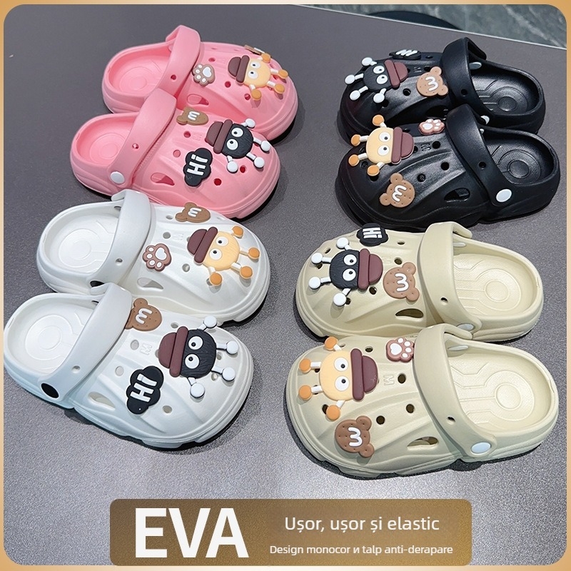 Papuci Bear EVA pentru copii și sugari | Stil Baotou | Vârste 1–16 ani | Potrivire neutră | Lansare toamnă 2024