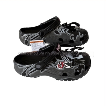 Papuci Crocs‑style perforați pentru copii, EVA partea superioară, unisex, fără căptușeală, vârsta 4–16 ani