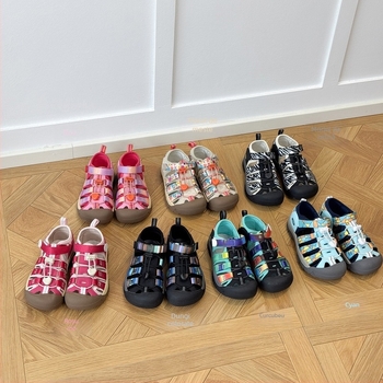 ASMMini Sandale sport pentru copii, unisex, cu protecție a degetelor și talpă antiderapantă, închidere Velcro