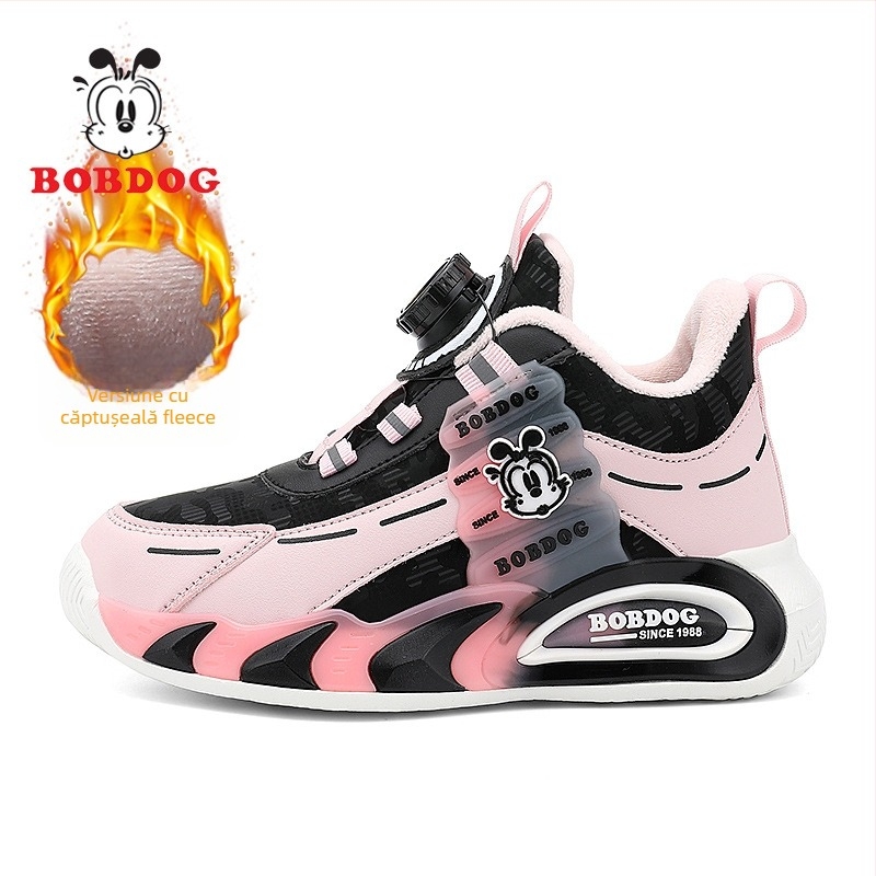 Pantofi de alergare pentru copii — panou din plasă, impermeabili, respirabili, talpă EVA antiderapantă, închidere cu cataramă rotativă