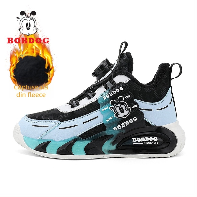 Pantofi de alergare pentru copii — panou din plasă, impermeabili, respirabili, talpă EVA antiderapantă, închidere cu cataramă rotativă