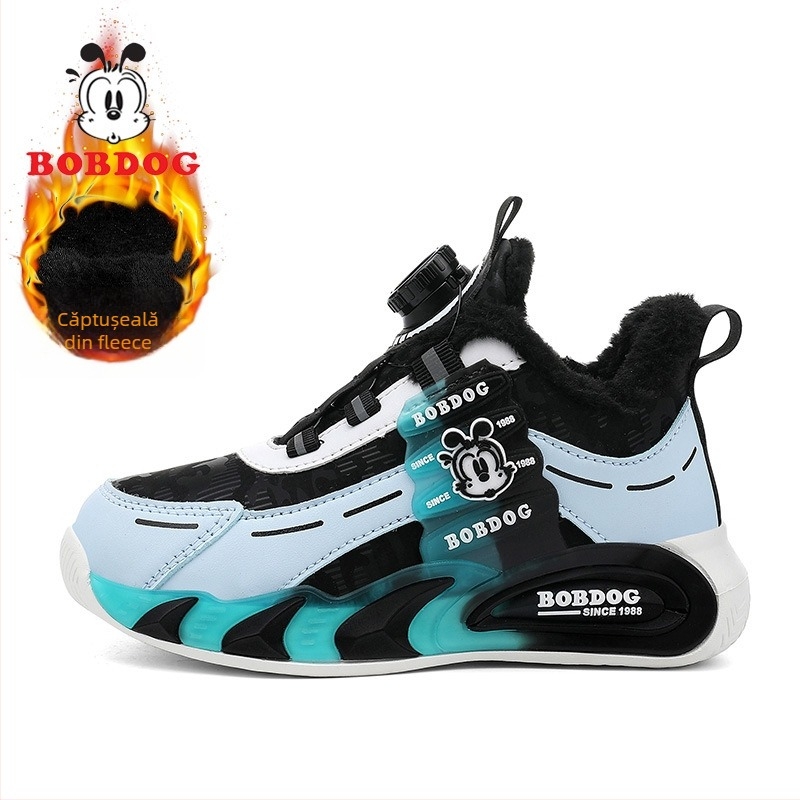 Pantofi de alergare pentru copii — panou din plasă, impermeabili, respirabili, talpă EVA antiderapantă, închidere cu cataramă rotativă